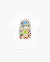 Casablanca Tennis Landscape T-Shirt White