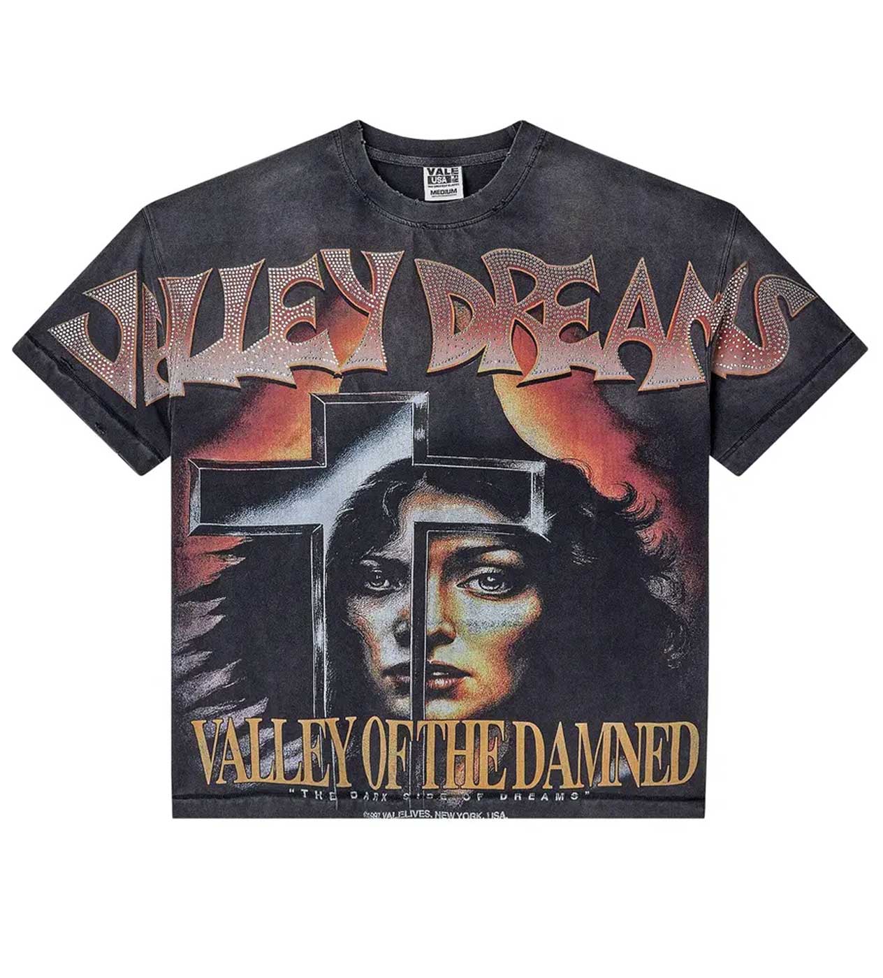 Vale Forever Damned Bling Tee Black