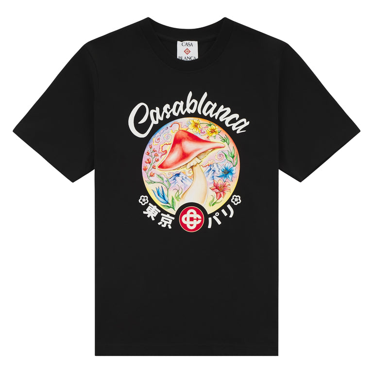 Casablanca Mushroom Emblem Short Sleeve Tee