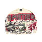 Mixed Emotions Art Club Long Sleeve Cream Tee