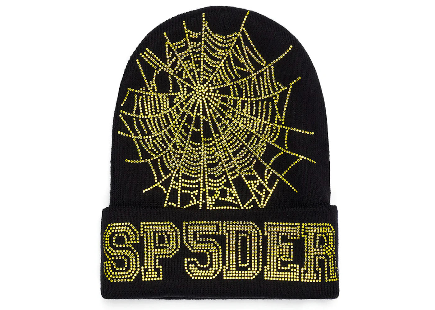 Sp5der Web Beanie Gold
