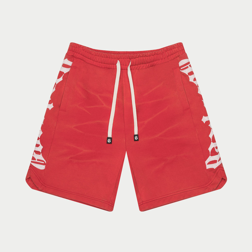 GODSPEED Courtside Shorts Red Wash