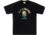BAPE Tie Dye College Tee Black/Beige