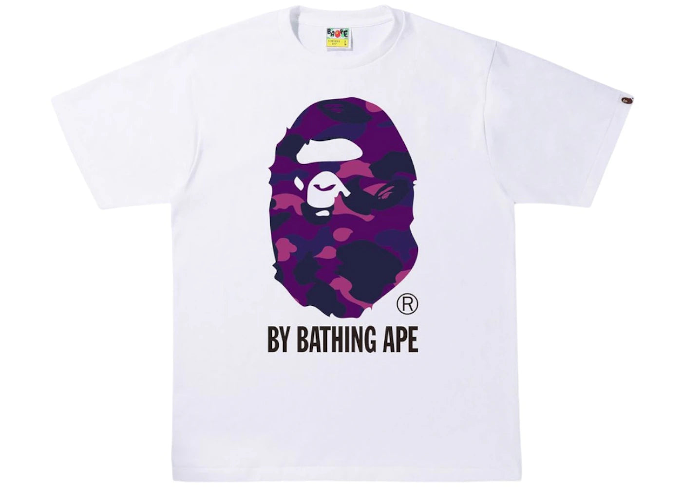 BAPE Color Camo By Bathing Ape Tee White/Purple