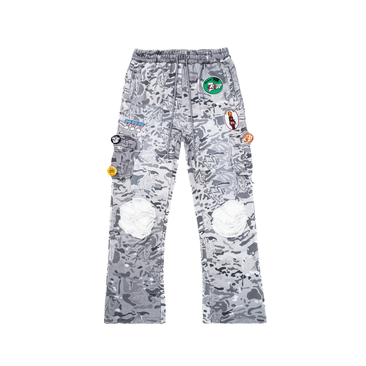 Triple Sevens Patchwork 7s Camo Cargosweats