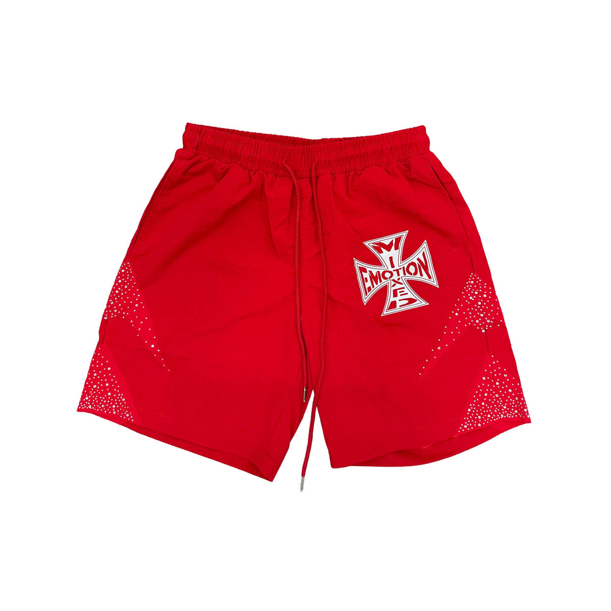 Mixed Emotions Red ‘Classic’ Nylon Shorts