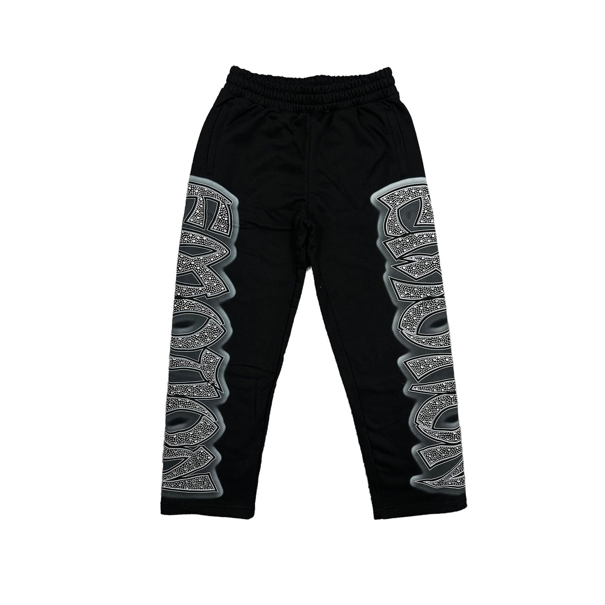 Mixed Emotions Midnight Rhinestone Sweatpants