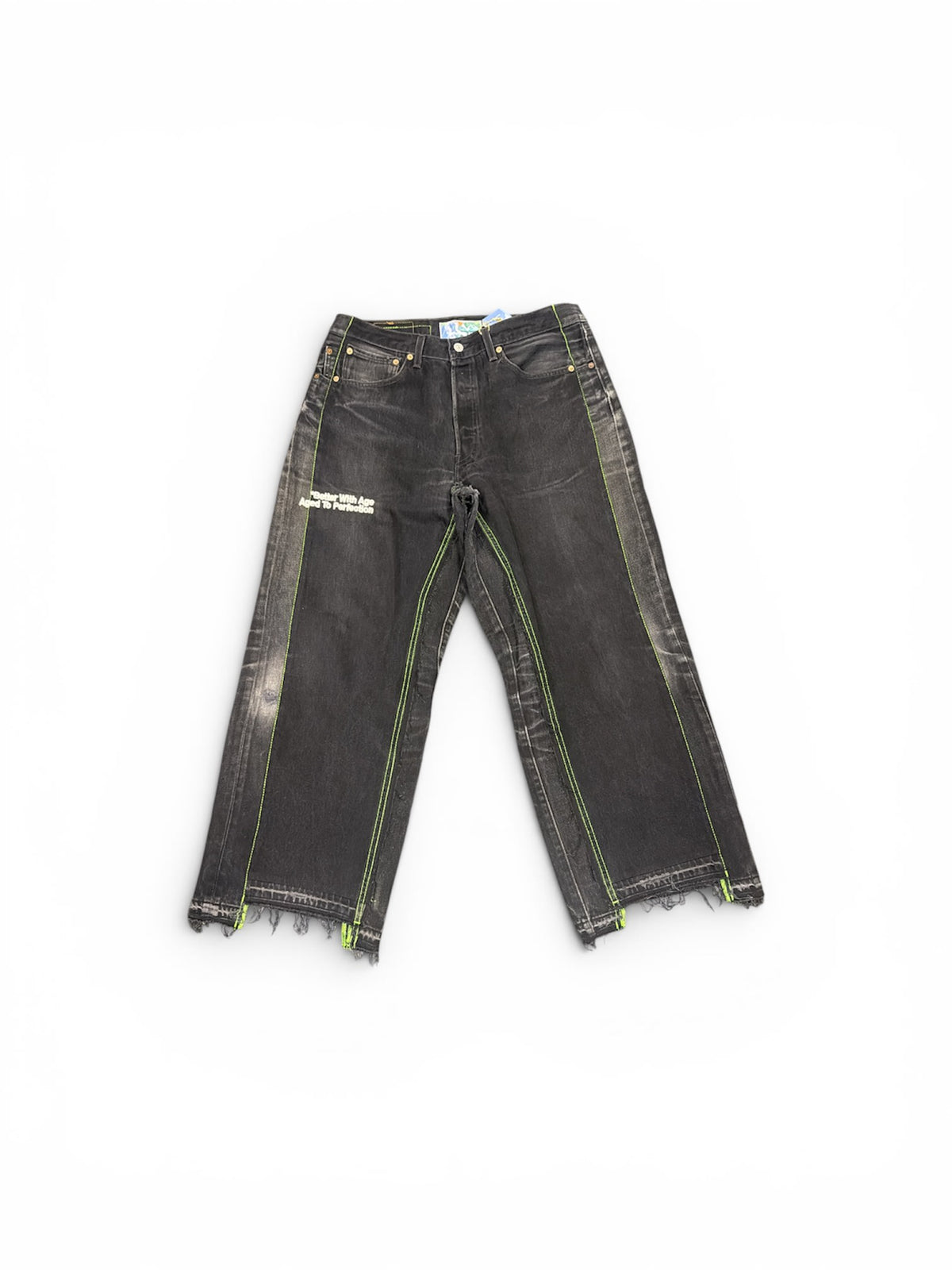 Better With Age Triple Wide Denim Trouser Faded Black/ Black