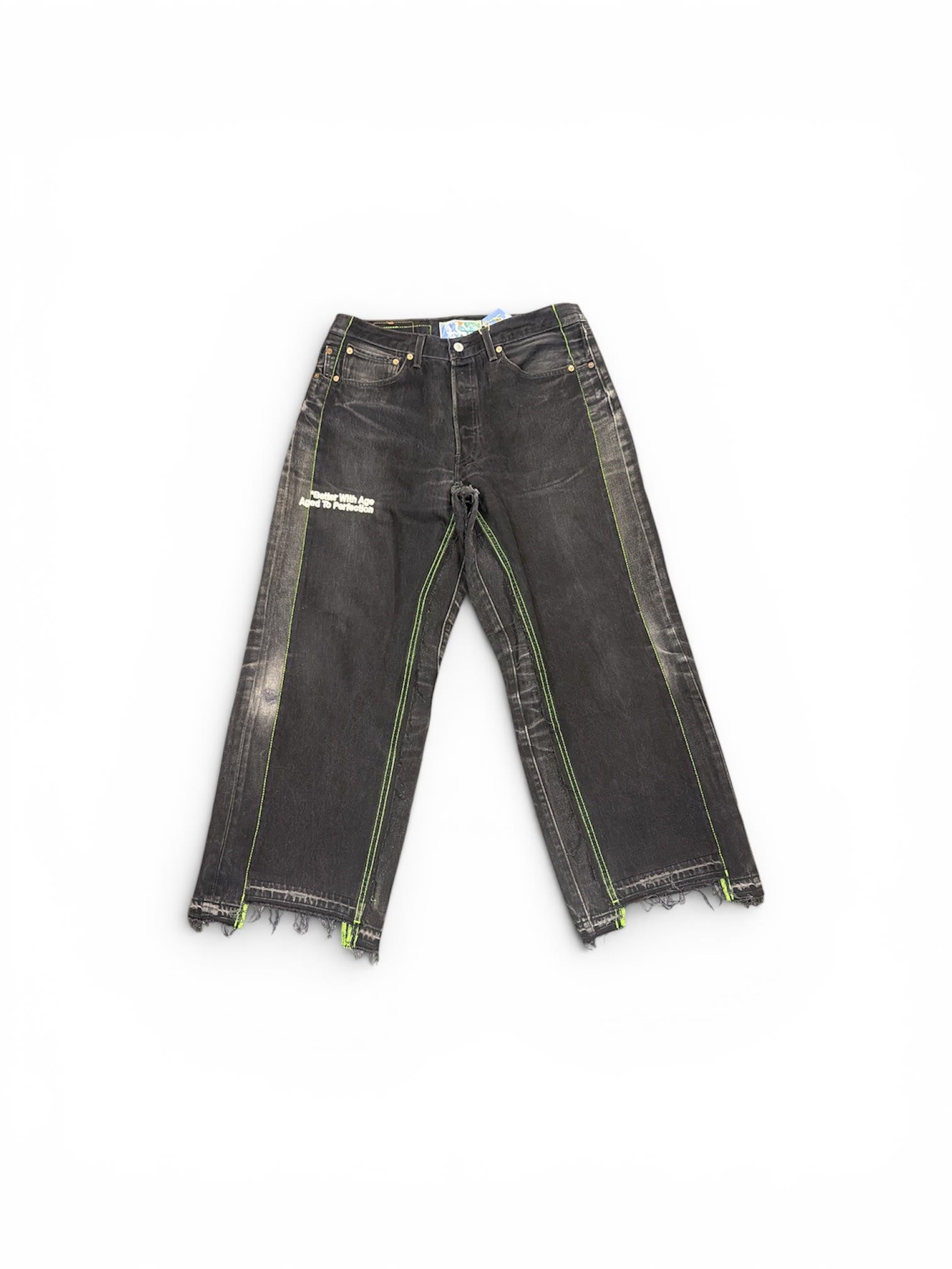 Better With Age Triple Wide Denim Trouser Faded Black/ Black