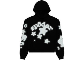 Sp5der Reflective Beluga Hoodie Black