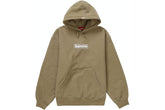 Supreme Box Logo Dark Sand Hooded Sweatshirt (FW23)