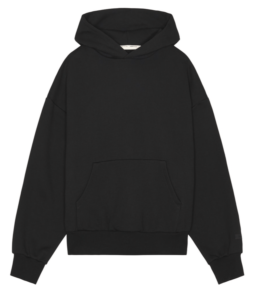 Fear of God Essentials Classic Fit Fleece Hoodie Black