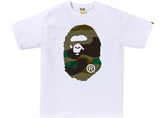 BAPE Giant 1st Camo Big Ape Head Tee White/Green