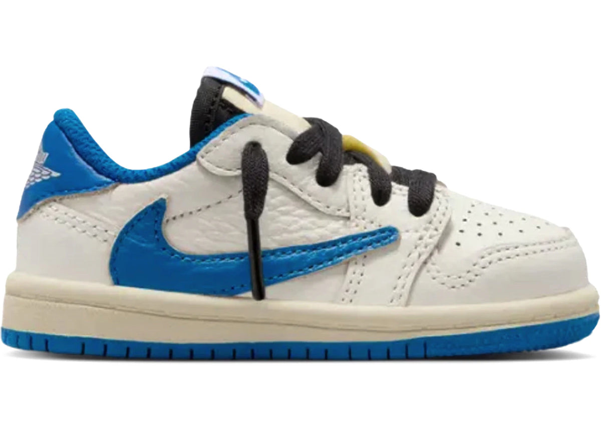 Jordan 1 Retro Low OG SP Fragment x Travis Scott Sail Military Blue (TD & PS)