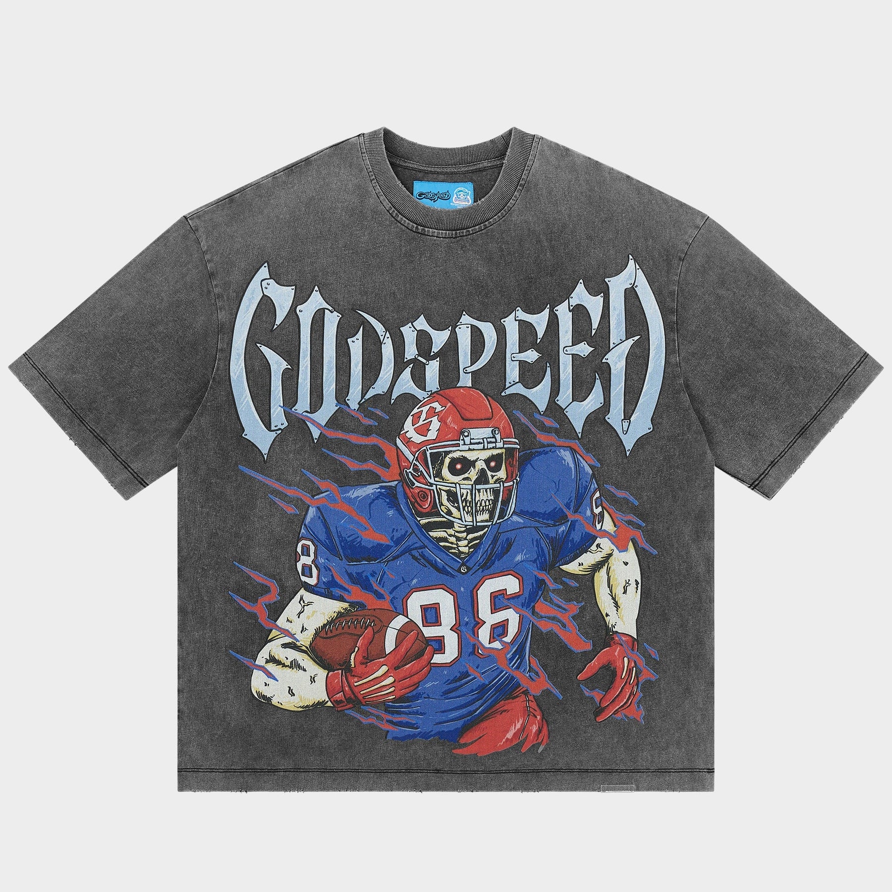 Godspeed End Zone Tee Grey Wash