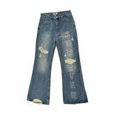 Forever Hungry Light Blue Flare Jeans