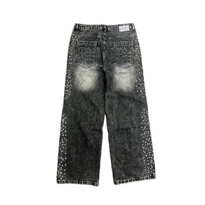 Mixed Emotions Grey ‘Stone’ Baggy Jeans