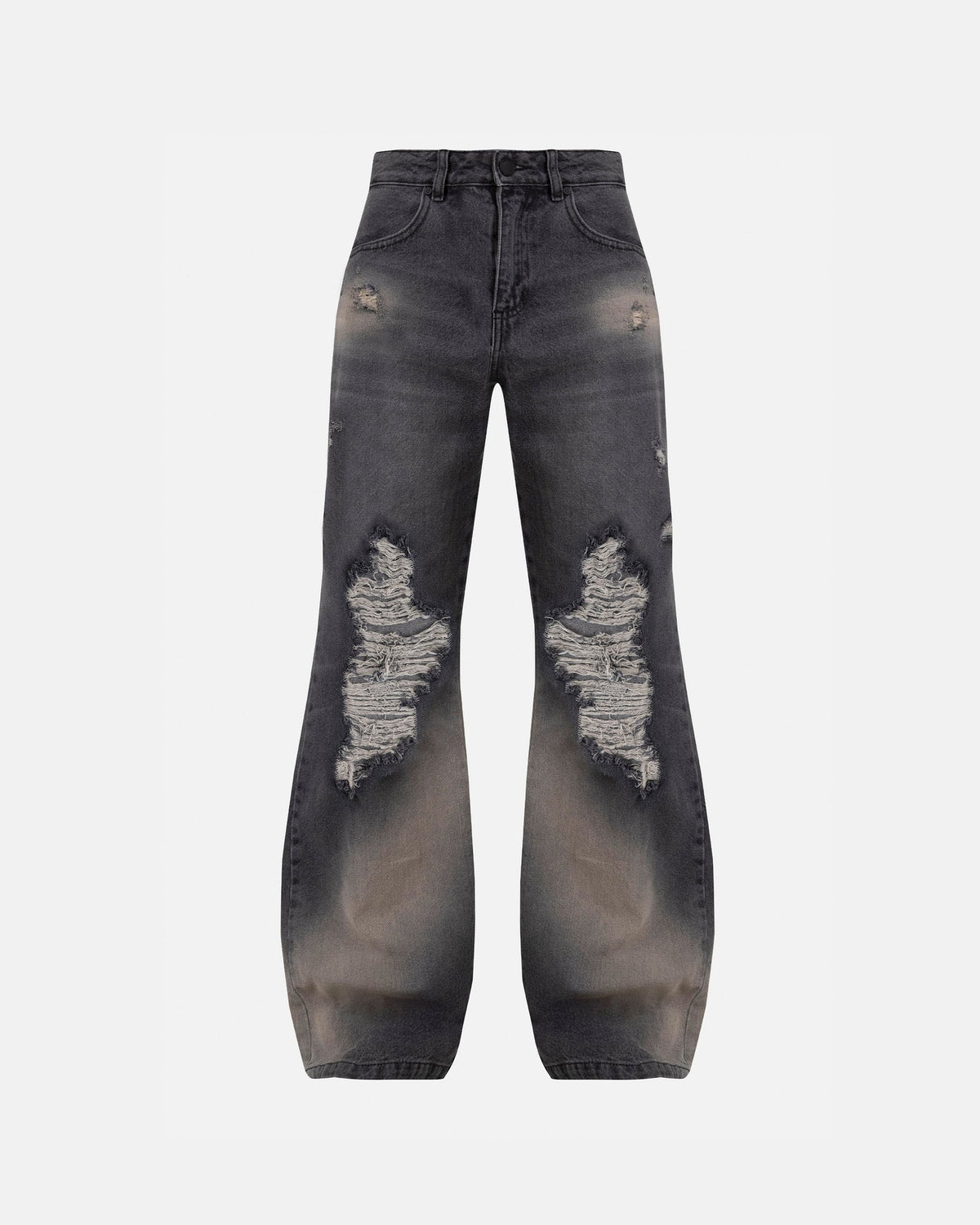 Undergold (W) Basics Destroyed Wide Jean Vintage Black