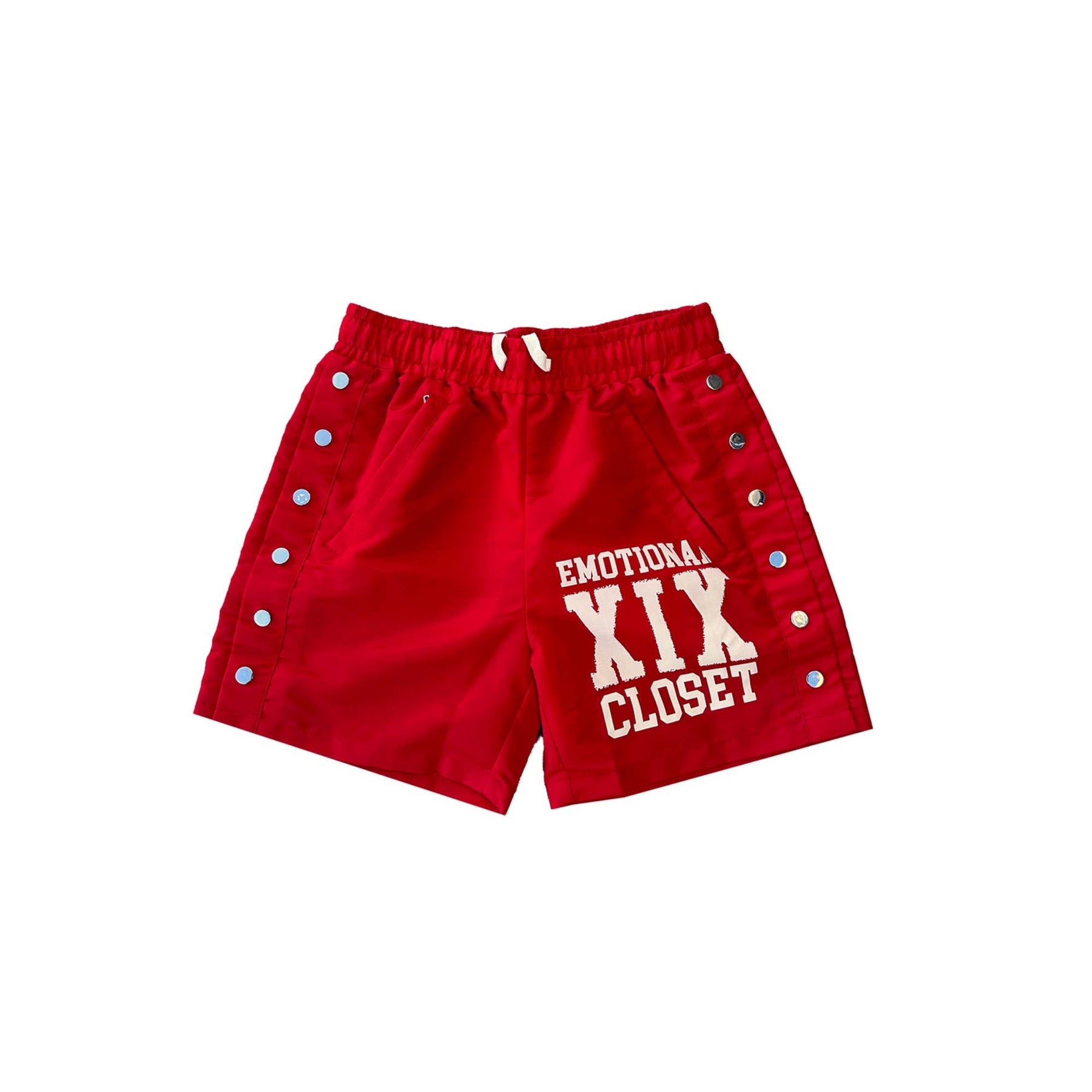 Mixed Emotions "Backyard" Nylon Shorts Red