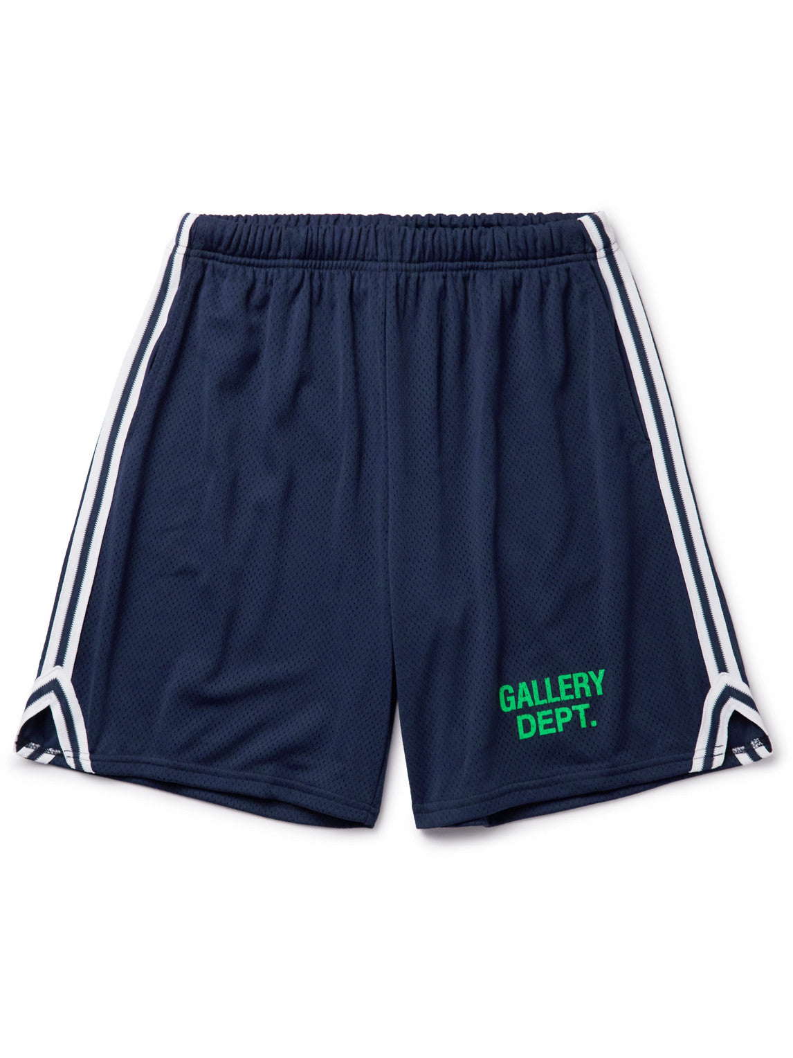 Gallery Dept. Venice Striped Logo-Print Mesh Shorts Navy