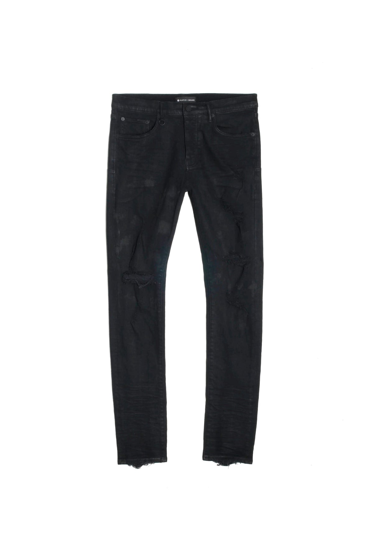 Purple Brand P001 Black Oil Spill Jeans