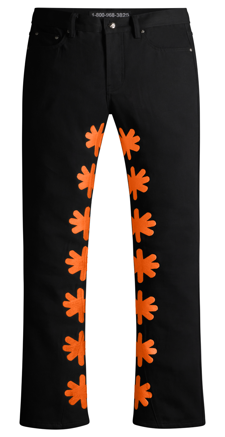 LOSTSHDWS DRKSHDWS DENIM PANT (ORANGE)