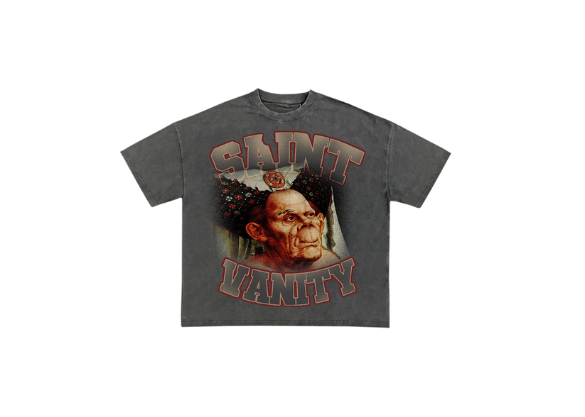 Saint Vanity Grey Hoq Tee