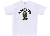 BAPE 1st Camo College Tee (FW25) White/Green