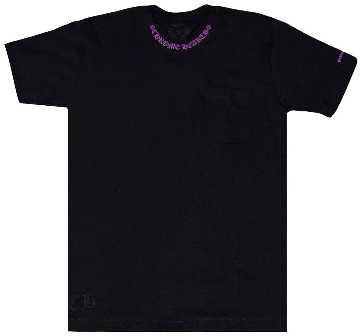 Chrome Hearts Neck Logo T-Shirt Black/Purple