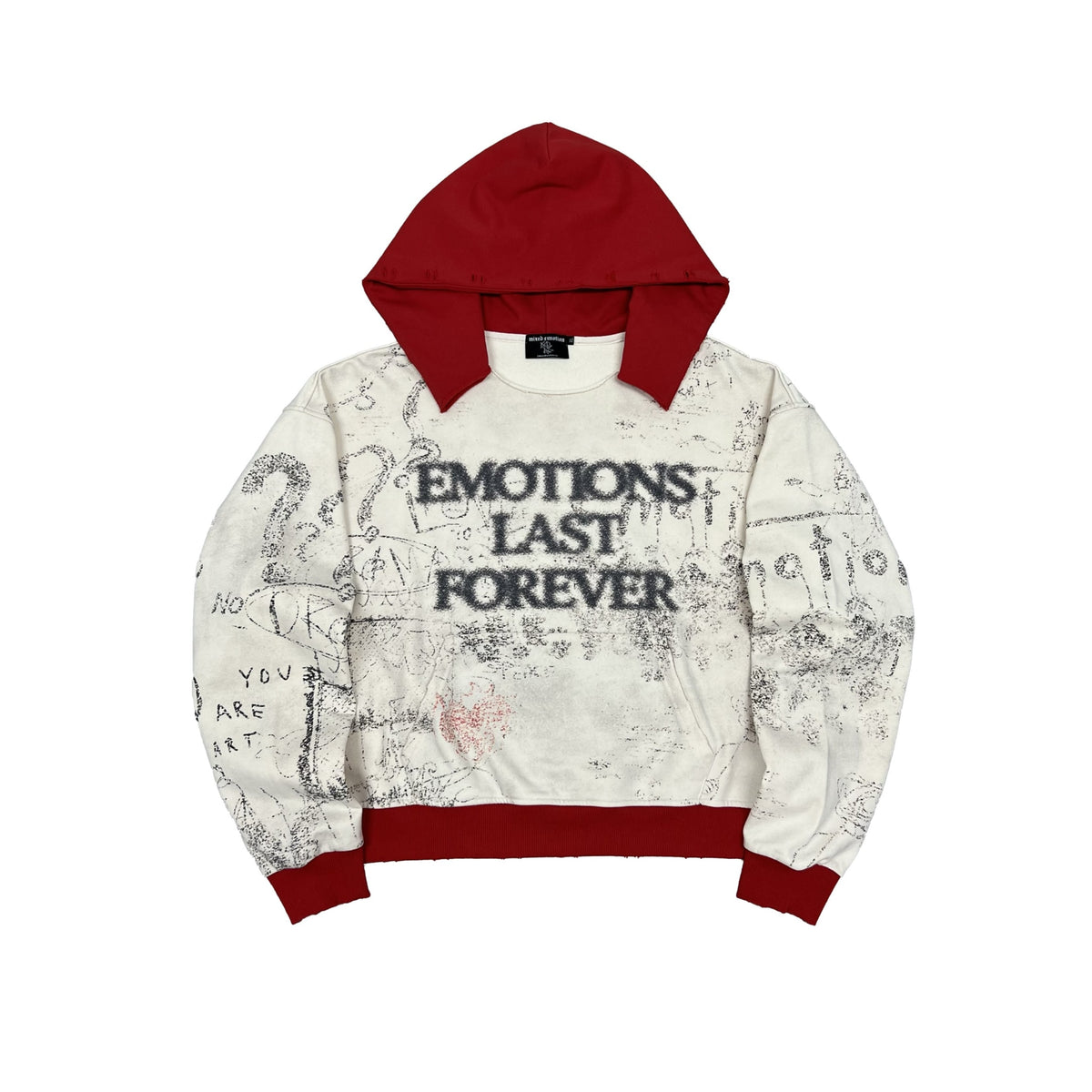 Mixed Emotions Red Last Forever Hoodie