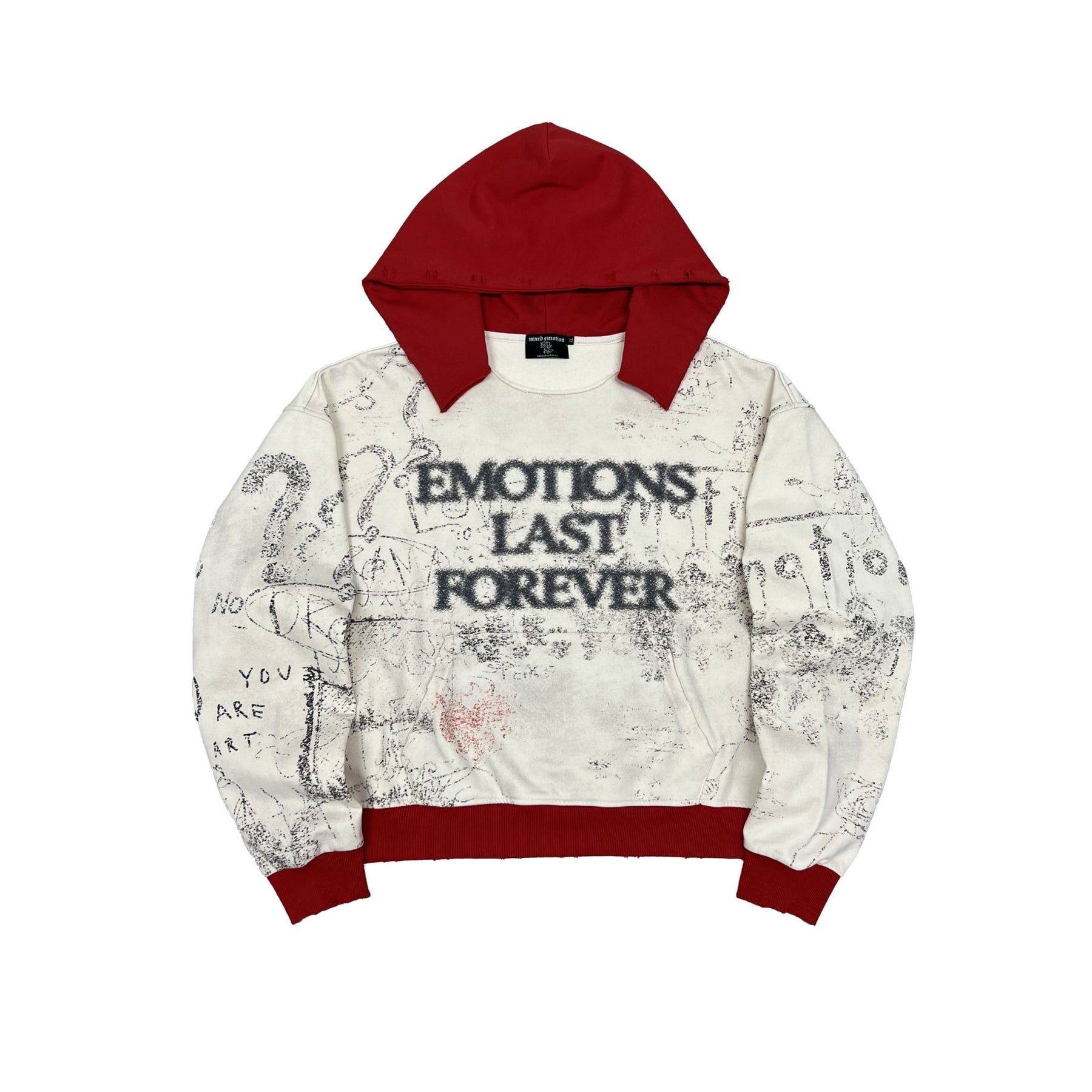 Mixed Emotions Red Last Forever Hoodie