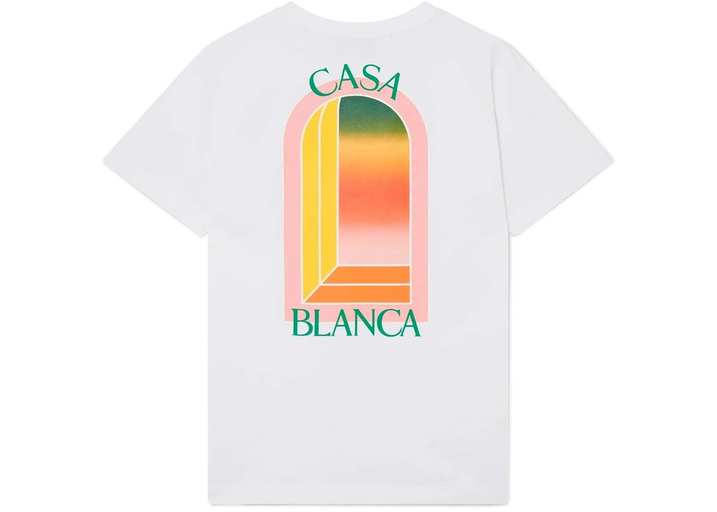 Casablanca Gradient Arch Logo T-Shirt White