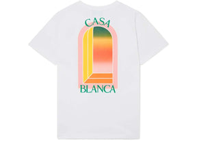 Casablanca Gradient Arch Logo T-Shirt White