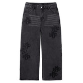 HMDD Double Black Patch Pants