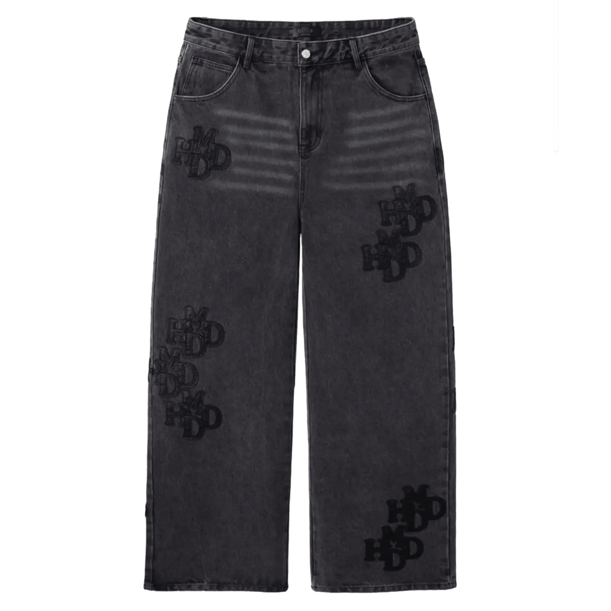 Happy Memories Don't Die Double Black Patch Pants