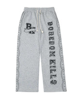 Boredom Kills Collegiate Sweatpants Grey/Black