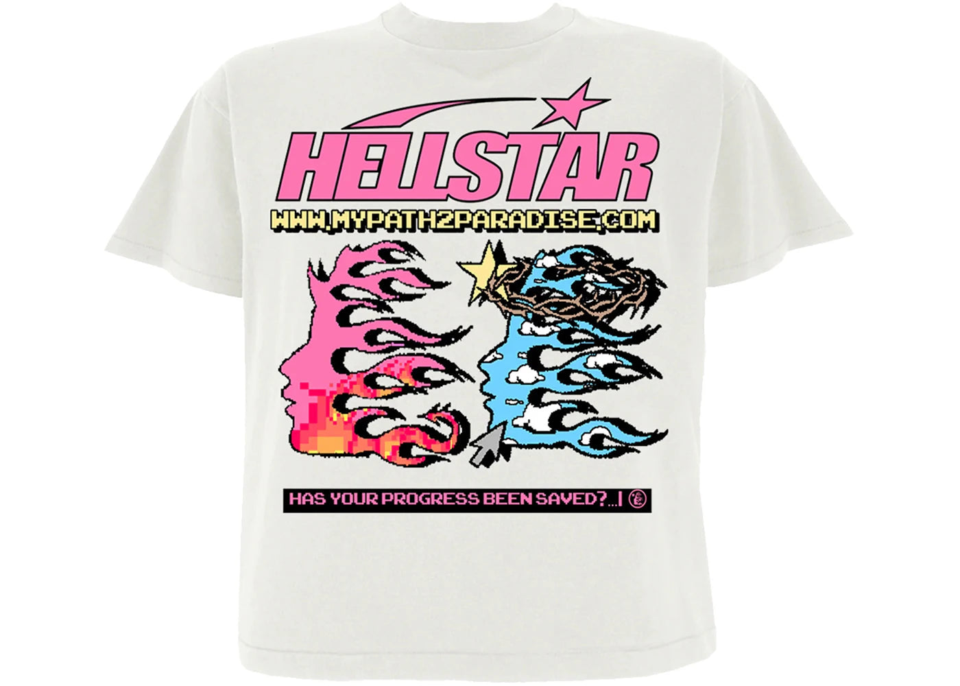 Hellstar 'Pixel' T-Shirt White