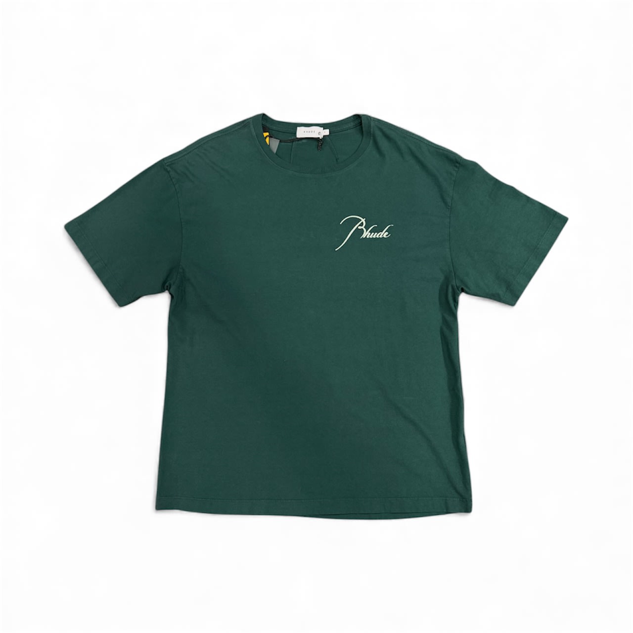 Rhude Cursive Logo Tee Green