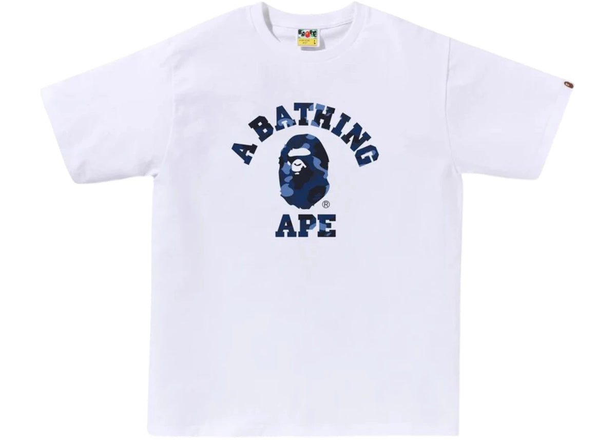 BAPE Color Camo College Tee (FW25) White Navy