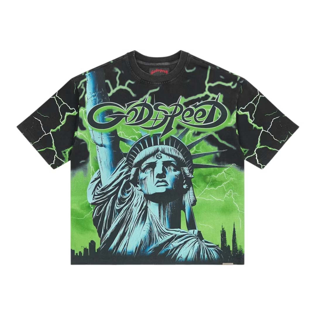 Godspeed Voltage Black Lime Tee