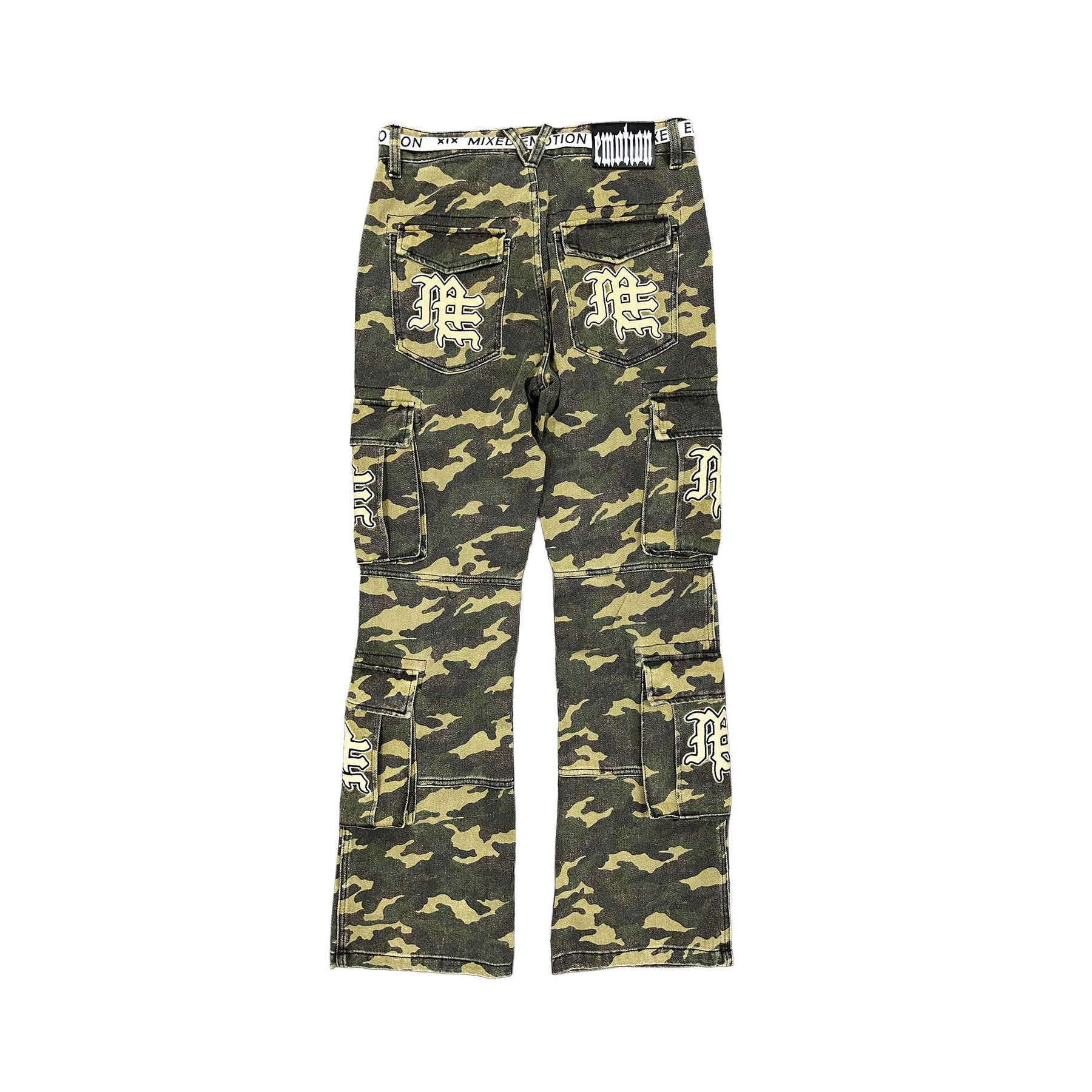 Mixed Emotions 'ME' Camo Cargo Pants