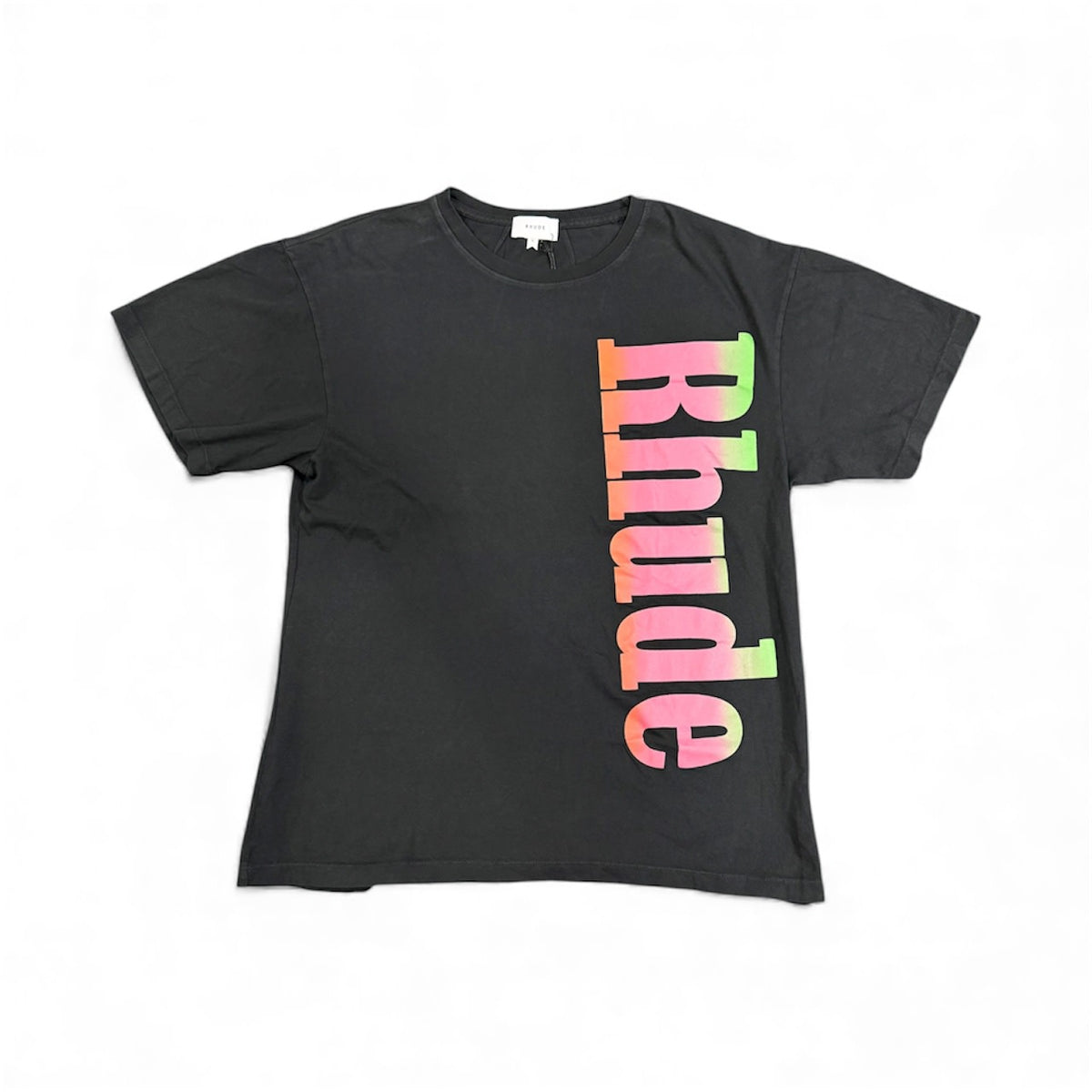 Rhude Neon Side Logo Tee Pink/Green