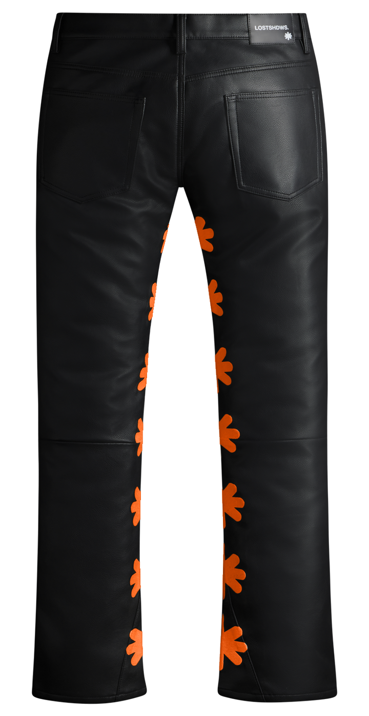 LOSTSHDWS LEATHER PANT (ORANGE)