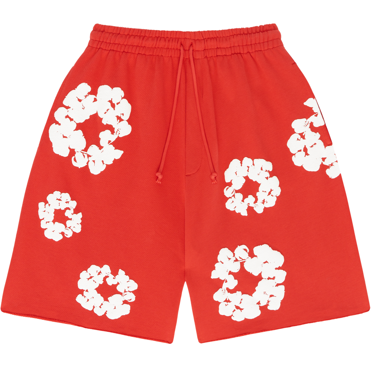 Denim Tears Cotton Wreath Shorts Red