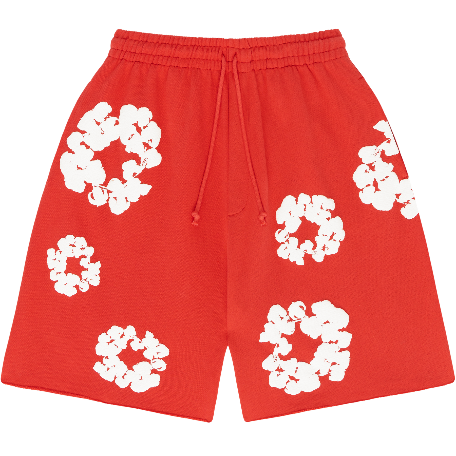 Denim Tears Cotton Wreath Shorts Red