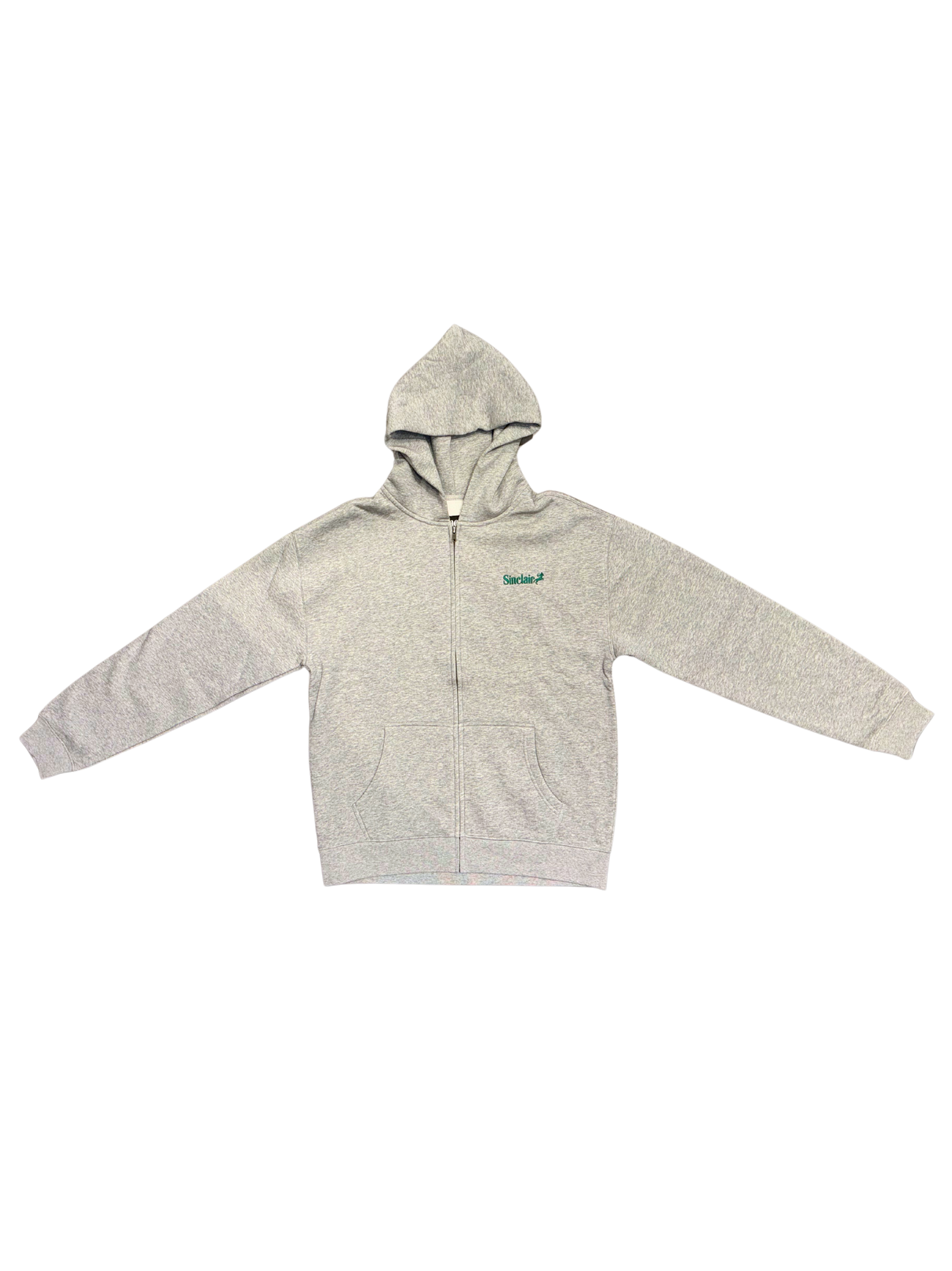 Sinclair Zip Up Essential Hoodie Grey
