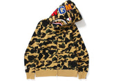 Bape 1st Camo Shark Full Zip Hoodie Yellow Camo