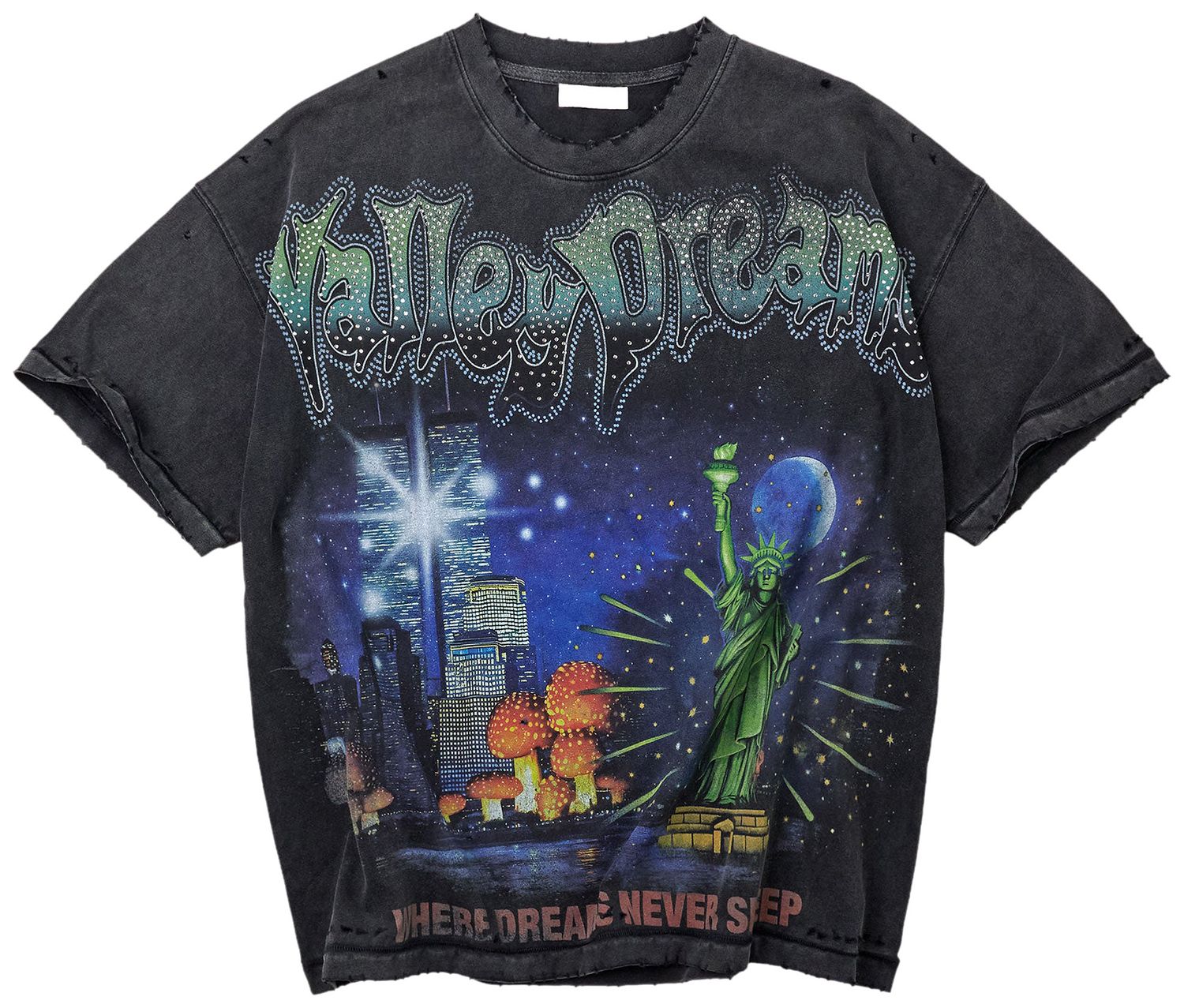 Vale Forever Skyline Bling Tee Black