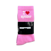Sp5der I love SP5 Socks Pink