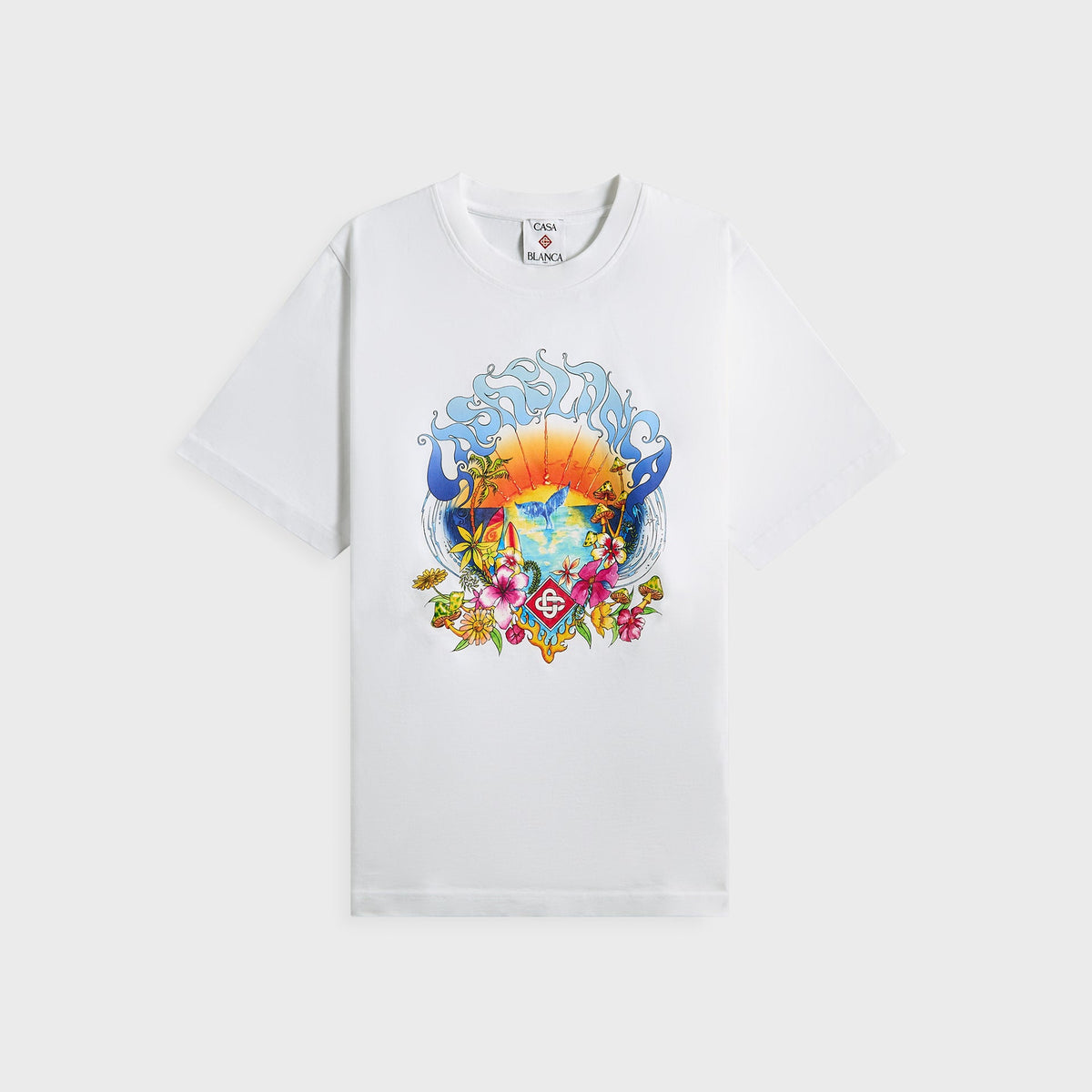 Casablanca Surf Trip Tee White